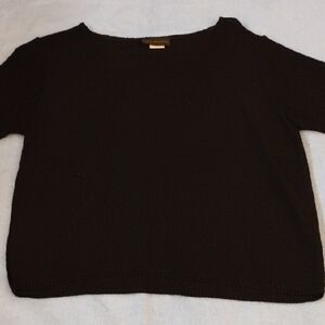 Sarah Arizona  Black Crew Neck Sweater